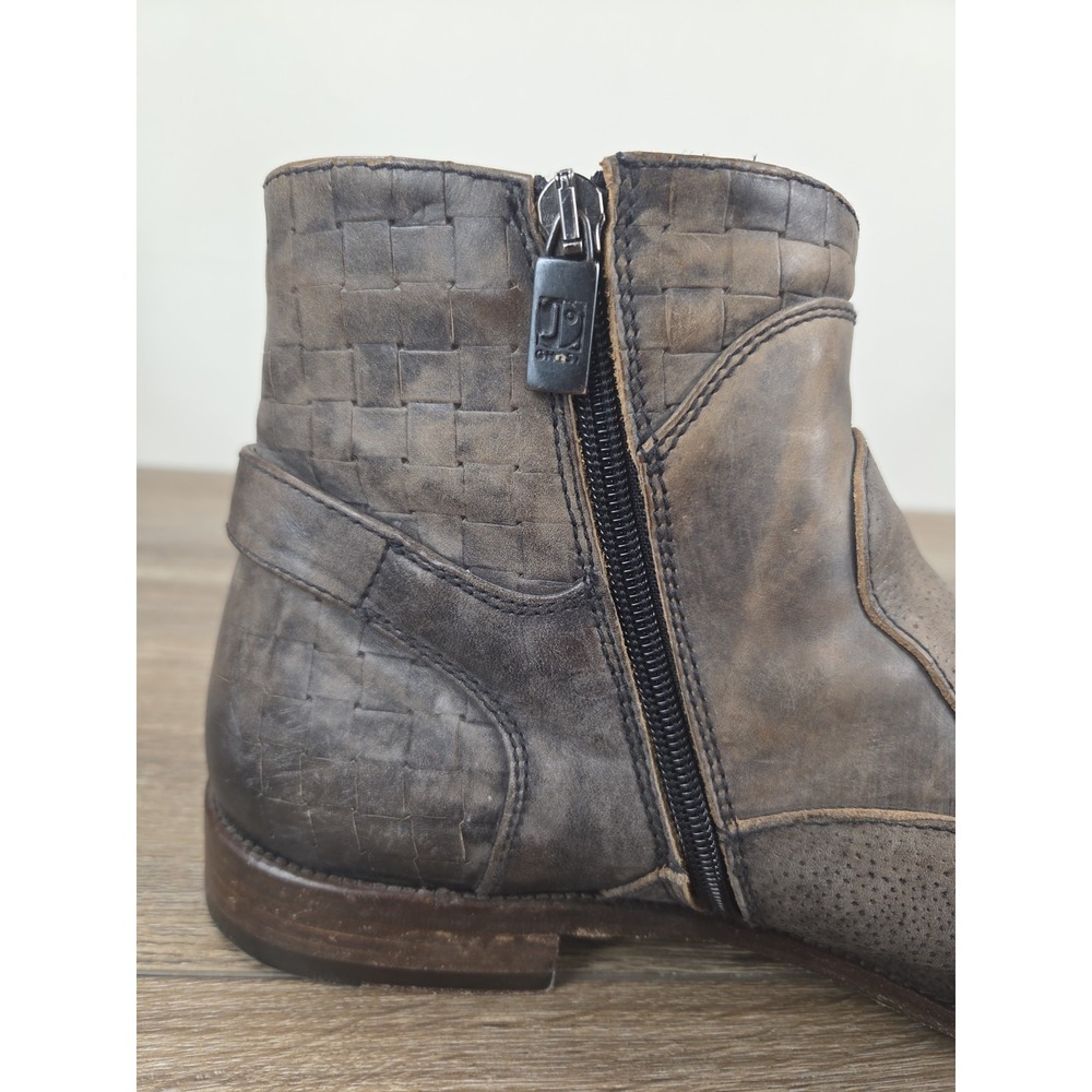 Jo Ghost Brown Leather Chelsea Boots Side Zipper Men's Size 45 EU Vero Cuoio - Picture 9 of 14